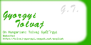 gyorgyi tolvaj business card